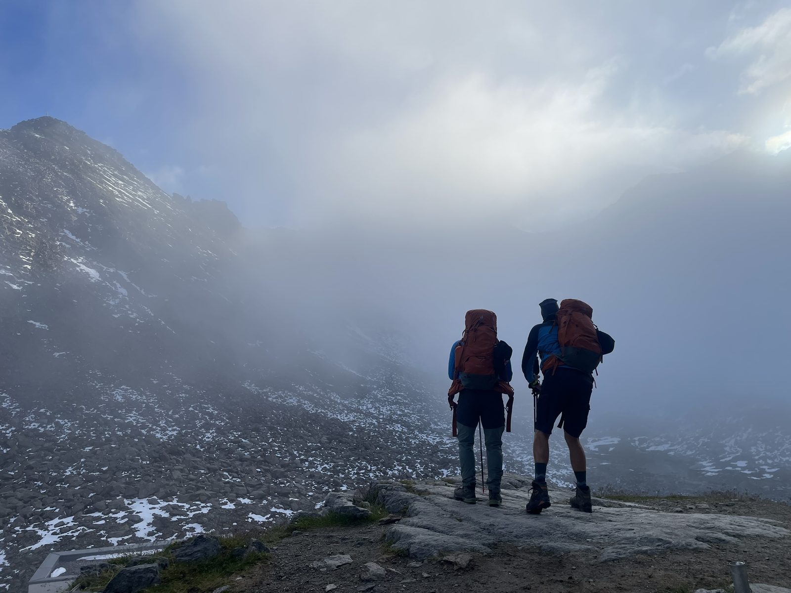 Bergpanorama bei der Alpenüberquerung von Oberstdorf nach Meran im Juli 2025