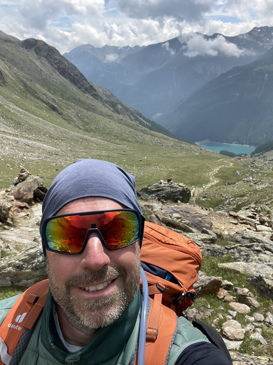 Stefan Roth bei der Alpenüberquerung von Oberstdorf nach Meran im Juli 2025